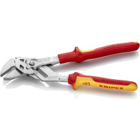 Клещи переставные-гаечный ключ, Ø52мм VDE KNIPEX 86 06 250 SB, хромированные