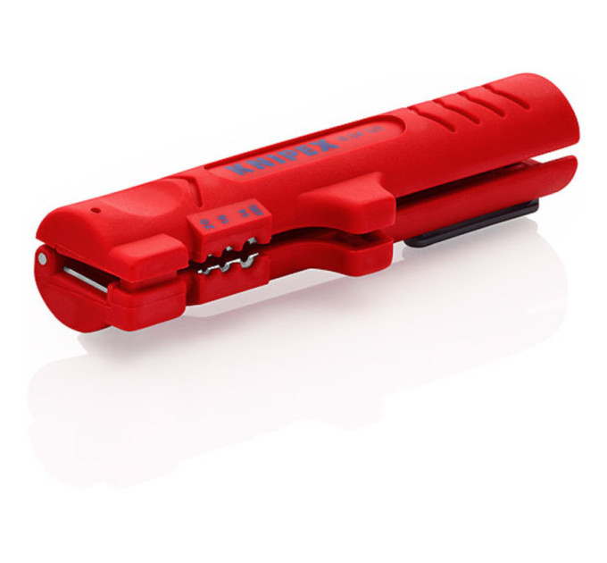Инструмент для снятия оболочки с плоского и круглого кабеля KNIPEX 16 64 125 SB