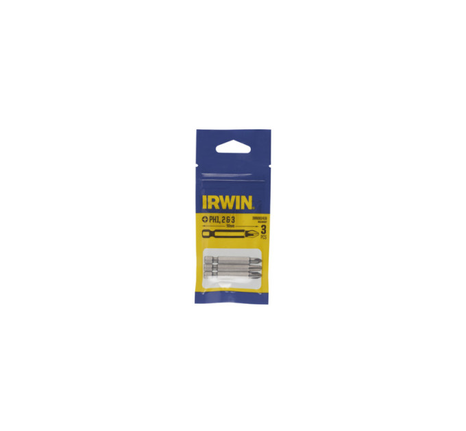 Бита отвертка Irwin Phillips 50 мм PH1/PH2/PH3. 3 предмета