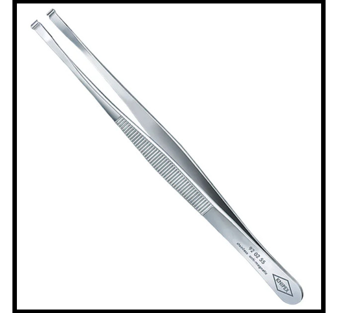 Пинцет захватный прецизионный KNIPEX 92 02 55, 115мм (металл)