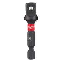 Перехідник ShW MILWAUKEE, з 1/4" Hex на 3/8" квадратний хвостовик