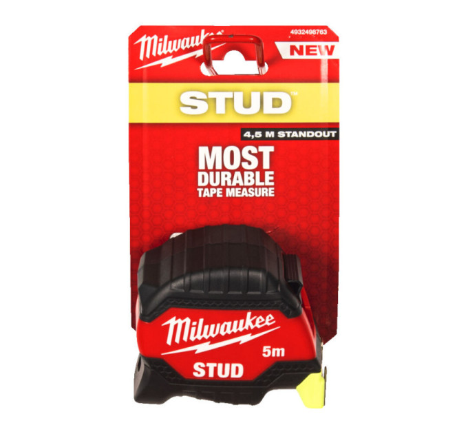Рулетка магнитная STUD MILWAUKEE (Gen 3), 5м (33мм)