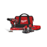 Набір з 2х акумуляторних інструментів MILWAUKEE M12 ВPP2D-402B Набір з 2х акумуляторних інструментів MILWAUKEE M12 ВPP2D-402B