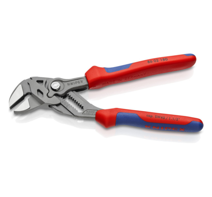 Клещи переставные-гаечный ключ, Ø40мм KNIPEX 86 02 180, фосфатированные