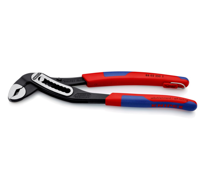 Клещи сантехнические переставные силовые, Ø50мм Aligator KNIPEX 88 02 250 T, с страховкой, фосфат