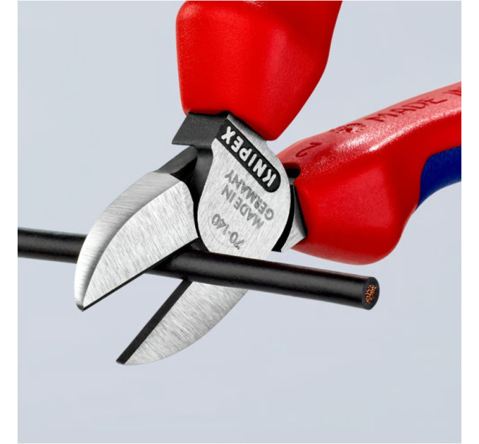 Кусачки боковые (бокорезы), Ø4,0мм, 140мм KNIPEX 70 02 140, фосфатированные