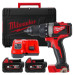 Дрель-шуруповёрт аккумуляторная бесщёточная MILWAUKEE M18 BLDD2-502X (82Нм) (ЗУ+2акк.Х5Ач+HDкейс)