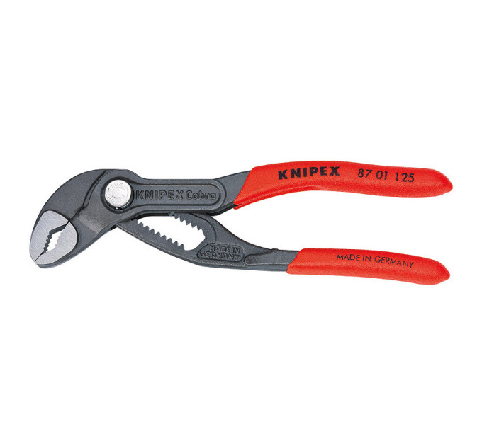 Клещи сантехнические переставные высокотехнологические, Ø27мм Cobra KNIPEX 87 01 125 SB, фосфат