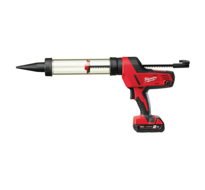 Пистолет для герметика аккумуляторный MILWAUKEE C18 PCG/400T-201B (400мл) (ЗУ+1акк.Х2Ач+сумка)