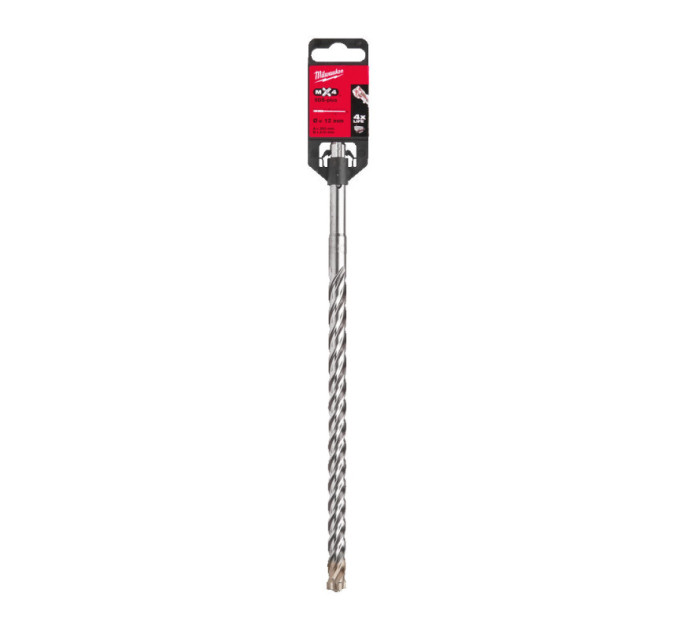 Бур SDS-PLUS MX4 MILWAUKEE, Ø12,0х260х200мм
