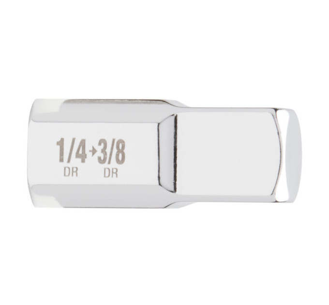 Перехідник хромований для головок MILWAUKEE, з 1/4" на 3/8"
