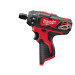 Шуруповерт акумуляторний MILWAUKEE M12 BD-202C (30Нм) (ЗУ+2акк.Х2Ач+кейс)