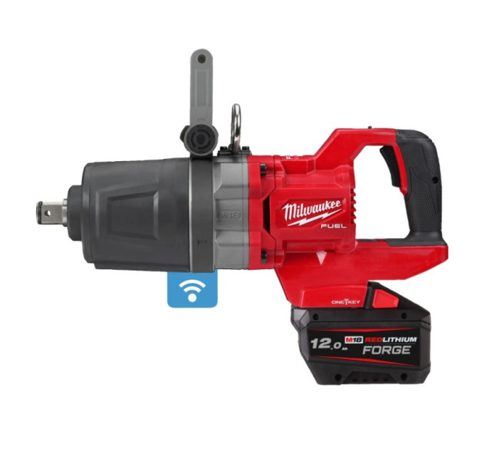 Гайковерт аккумуляторный бесщеточный MILWAUKEE 1'' (2711Нм) M18 ONEFHIWF1DS-121C, (ЗУ+1ак.) FORGE™