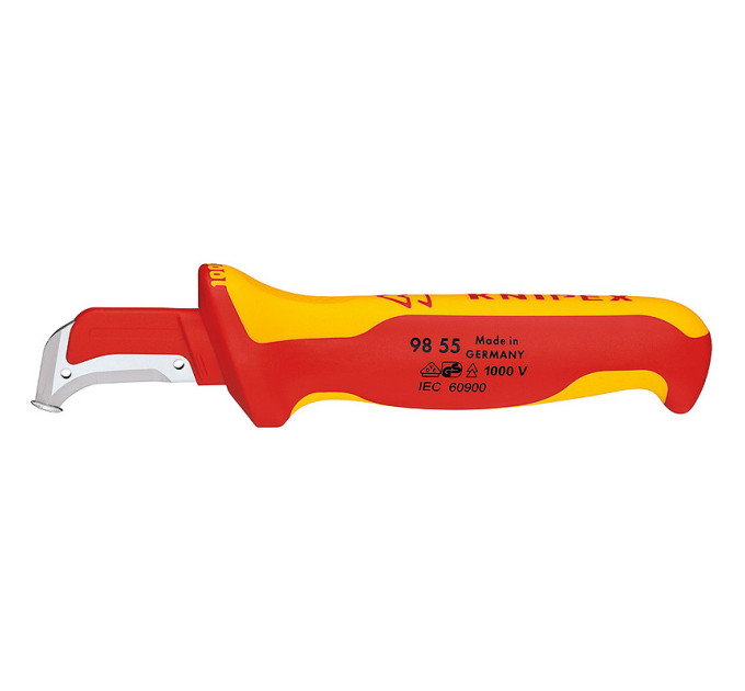 Нож для удаления изоляции Knipex 98 55, 180 мм с пяткой