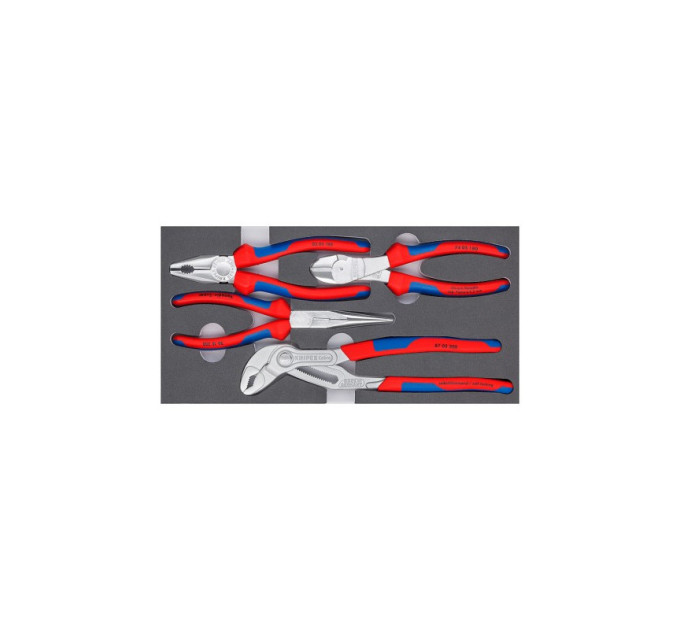 Набор хромированных инструментов "basic chrom" Knipex, 00 20 01 V17