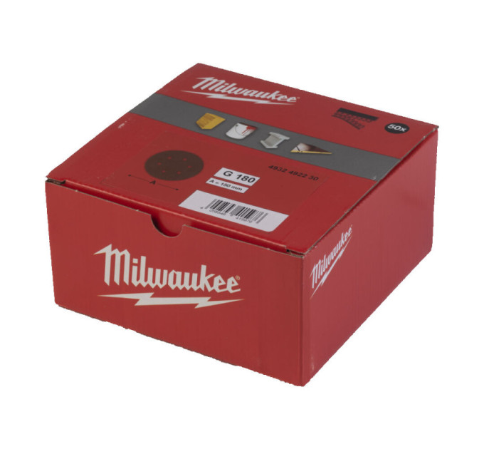 Шліфувальне коло MILWAUKEE Ø150/6 HL, зерно 180, (50шт)
