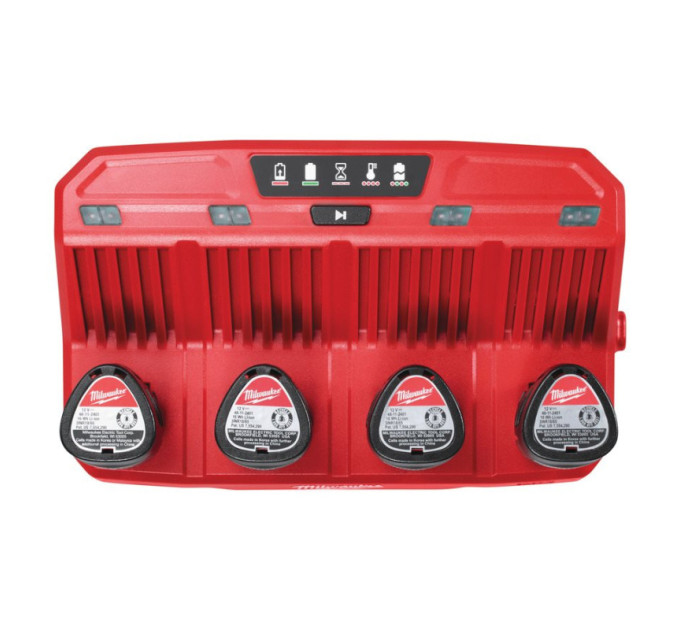 Зарядний пристрій MILWAUKEE M12 C4 (для 4х акум. М12) 4932430554