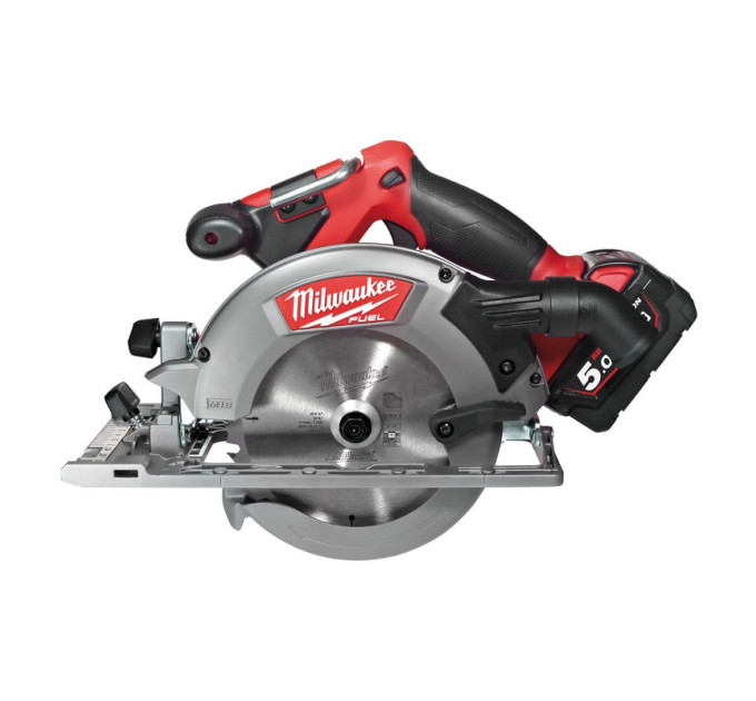 Пила дисковая аккумуляторная бесщеточная MILWAUKEE M18 CCS55-502X Ø165мм (ЗУ+2акк.Х5Ач+HDкейс)