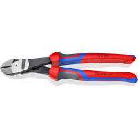 Кусачки боковые (бокорезы) особой мощности, 12°, Ø4,6мм, 250мм KNIPEX 74 22 250, фосфатированные