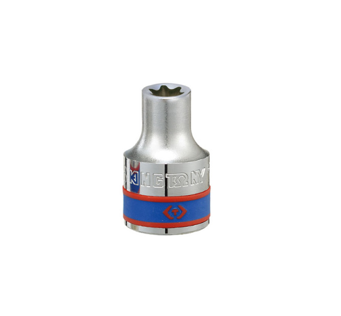 Головка торцевая хромированная TORX Е-стандарт 1/2" KING TONY, E10