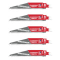 Полотно для сабельных пил WRECKER CARBIDE MILWAUKEE, 150х4,2мм, (5шт), (мультиматериал)