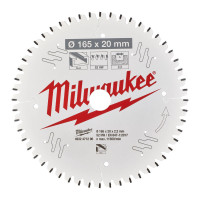 Диск пильный по алюминию PFTE MILWAUKEE, Ø165х20х2,2мм, 96 зуб. Диск пильный по алюминию PFTE MILWAUKEE, Ø165х20х2,2мм, 96 зуб.
