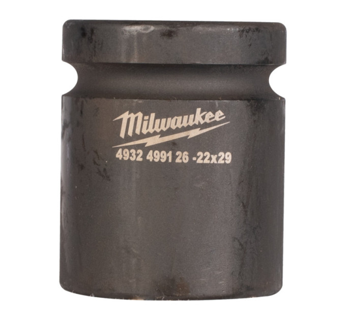 Головка ударная для ж/д креплений ShW 1'' 4гр. STD MILWAUKEE, 22х29мм