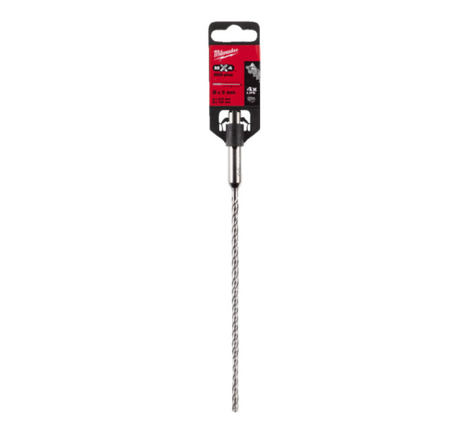 Бур SDS-PLUS MX4 MILWAUKEE, Ø5,0х215х150мм