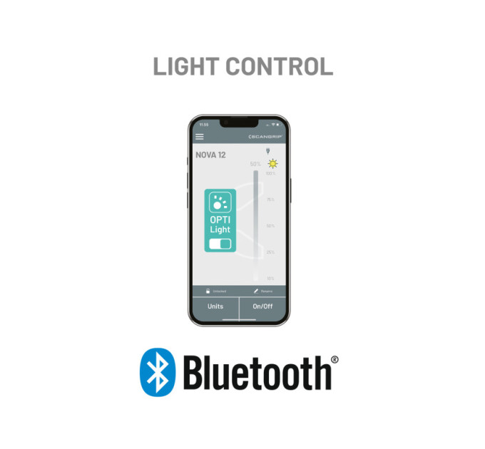Прожектор переносной 12 000 lumen NOVA 12 for Life SCANGRIP (с Bluetooth управлением)