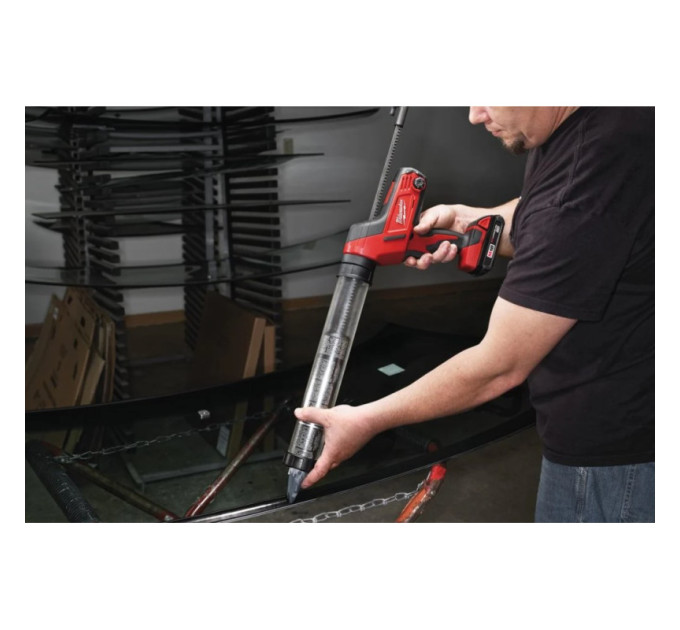 Пистолет для герметика аккумуляторный MILWAUKEE C18 PCG/600A-201B (600мл) (ЗУ+1акк.Х2Ач+сумка)
