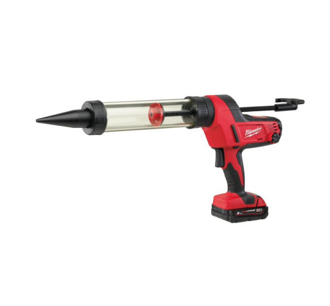 Пистолет для герметика аккумуляторный MILWAUKEE C18 PCG/400T-201B (400мл) (ЗУ+1акк.Х2Ач+сумка)