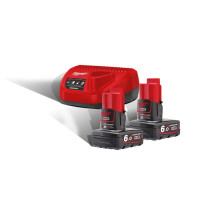 Энергокомплект MILWAUKEE M12 NRG-602 (ЗУ С12+ 2акк.Х6Ач B6)