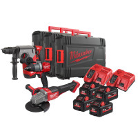 Набір з 3х інструментів безщіткових акумуляторних MILWAUKEE M18 FPP3FA-554X Набір з 3х інструментів безщіткових акумуляторних MILWAUKEE M18 FPP3FA-554X