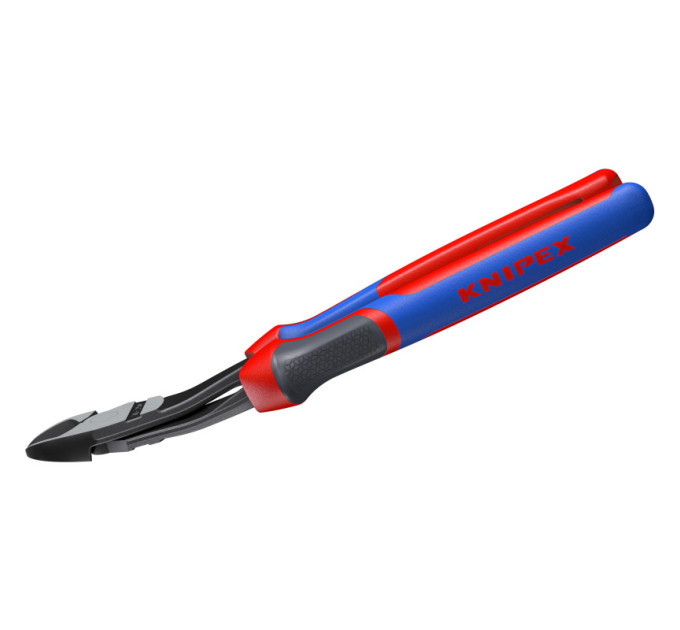 Кусачки боковые (бокорезы) особой мощности, 12°, Ø4,6мм, 250мм KNIPEX 74 22 250, фосфатированные