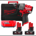 Дриль-шуруповерт акумуляторна безщіткова ударна MILWAUKEE M12 FPD2-402X (45Нм) (ЗУ+2Х4Ач+HDкейс)