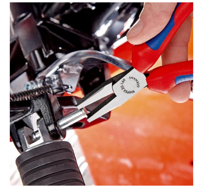 Плоскогубцы с гладкими губками, 160мм KNIPEX 20 05 160, хромированные