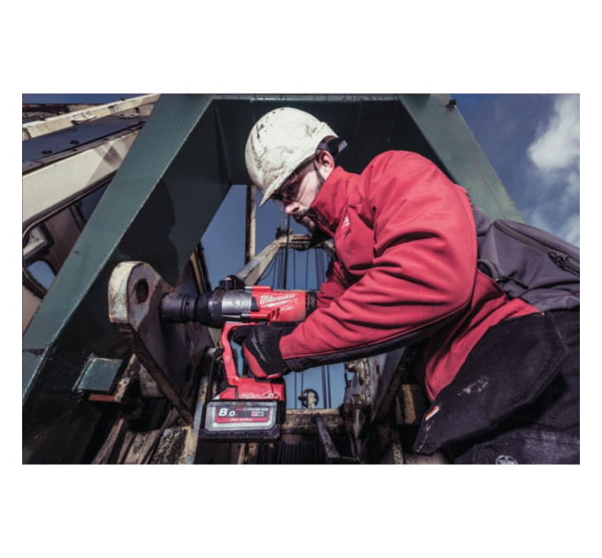 Гайковерт аккумуляторный бесщеточный MILWAUKEE 1'' (2400Нм) M18 ONEFHIWF1-0X, с кольцом (каркас)
