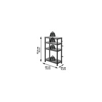 Система стеллажей QBRICK SYSTEM REGULAR Mix 60/30см, 4 полки, 100кг (5901238263272)