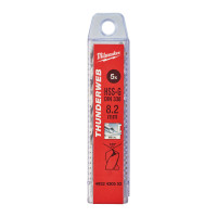 Сверло по металлу THUNDERWEB HSS-G MILWAUKEE, DIN338, Ø8,2x117х75мм, (5шт)