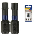 Бита IMPACT PRO 1/4"/25мм TX30 2шт, IRWIN