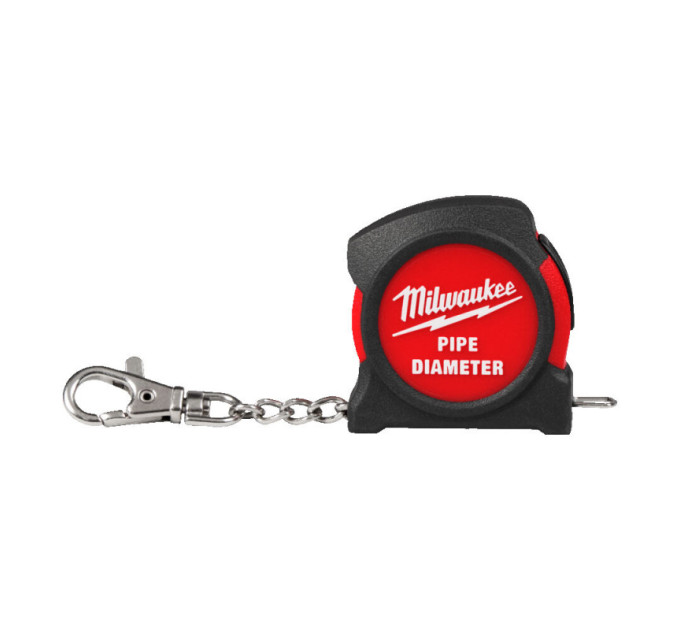 Рулетка-брелок для труб PIPE DIAMETER MILWAUKEE, 1 ¼˝ (DN 32) – 6˝ (DN150), с магнитом