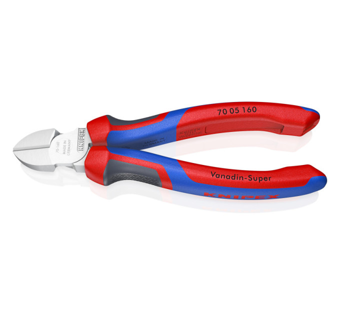 Кусачки боковые (бокорезы), Ø4,0мм, 160мм KNIPEX 70 05 160 SB, хромированные
