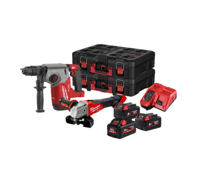 Набор из 2х инструментов аккумуляторных бесщеточных PACKOUT MILWAUKEE M18 FPP2AY-553P