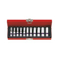 Набор головок 1/4" 11 ед. 6-ти гранные, длинные (4-13mm)