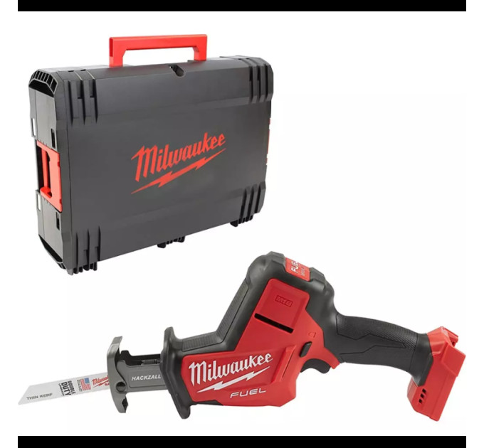Пила сабельная аккумуляторная бесщёточная MILWAUKEE, M18 FHZ-0X (каркас, HDкейс)