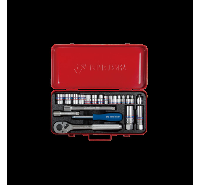 Набор торцевых головок 21 предмет 3/8"&1/4"