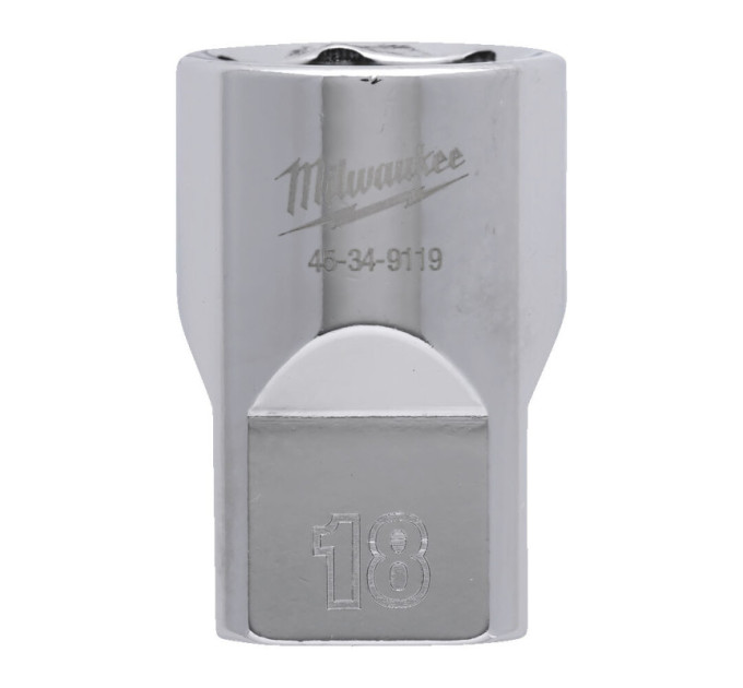 Головка торцева хромована ½" 6гр. MILWAUKEE, 18мм