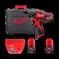 Шуруповерт аккумуляторный MILWAUKEE M12 BD-202C (30Нм) (ЗУ+2акк.Х2Ач+кейс)