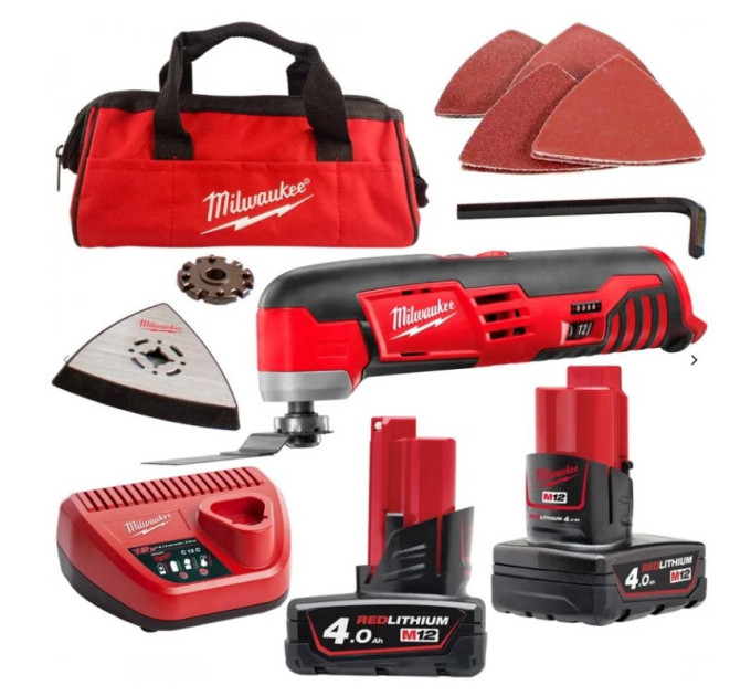 Инструмент многофункциональный аккумуляторный MILWAUKEE M12 MT-402B (ЗУ+2ак.Х4Ач+сумка)