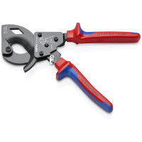Ножницы для резки кабелей (по принципу трещотки), Ø32мм / 240мм², 250мм KNIPEX 95 31 250, фосфат
